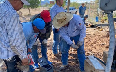 Invierte JMAS de Aldama recursos propios para dotar de más volumen de agua potable a familias