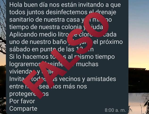 Desmiente JCAS que se requiera cloro para desinfectar drenaje