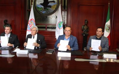 Firman convenio colaborativo JCAS, JMAS de Chihuahua y Juárez y  UACH para abastecimiento de agua en municipios