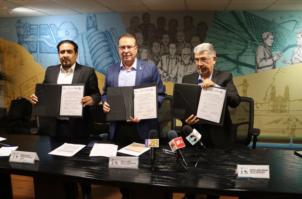 Firman convenio de coordinación JCAS y ANEAS para capacitar a servidores públicos en manejo del recurso hídrico