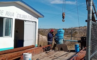 Rehabilita JCAS fuente de abastecimiento de agua potable en Praxedis G. Guerrero