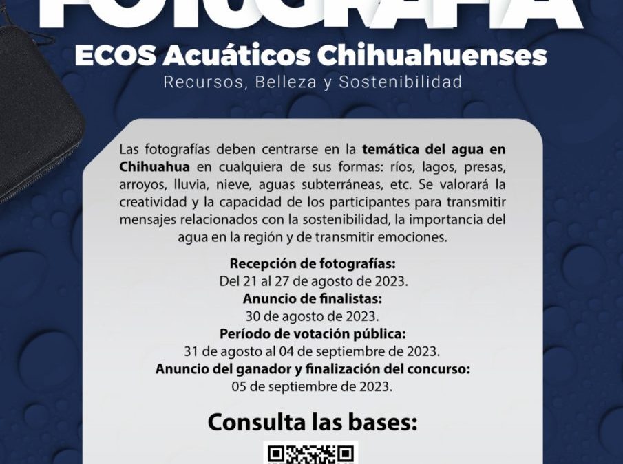Invita JCAS a participar en su concurso fotográfico ECOS Acuáticos Chihuahuenses
