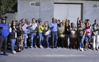 Inauguran la rehabilitación de red de agua potable en la avenida Sicomoros en Delicias