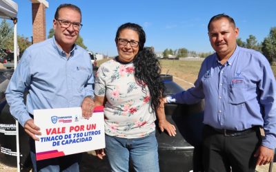 Se benefician 50 familias de Anáhuac con el Programa Agua Para Todos de la JCAS