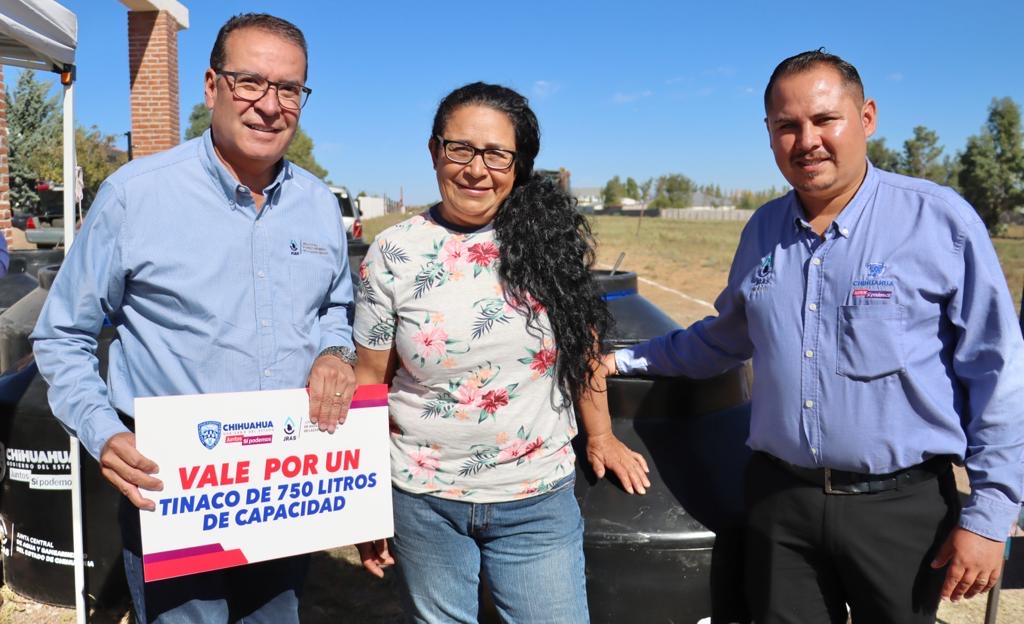 Se benefician 50 familias de Anáhuac con el Programa Agua Para Todos de la JCAS