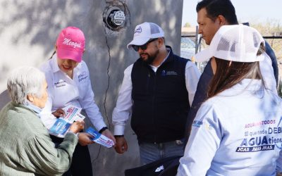 JCAS Y JMAS impulsan el Programa “El que Nada Debe Agua Tiene” en Meoqui y Delicias