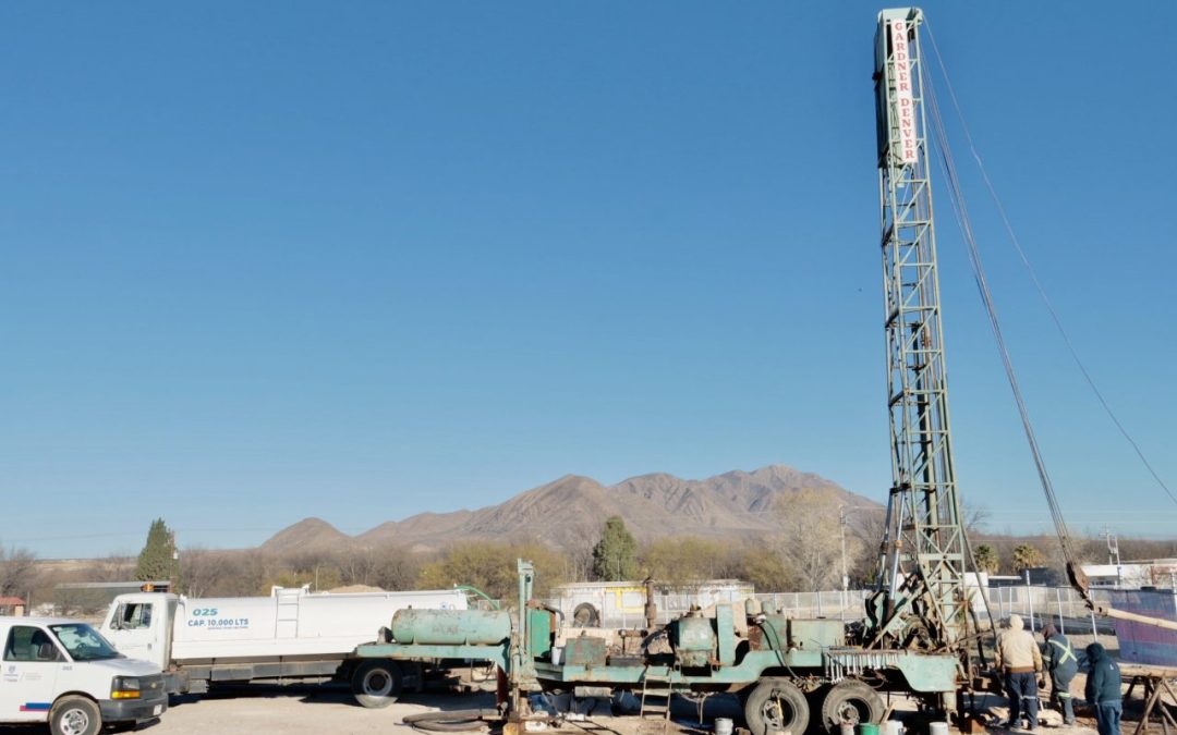 Inician JCAS y JMAS Camargo trabajos de perforación y equipamiento del pozo nuevo en la Planta Potabilizadora