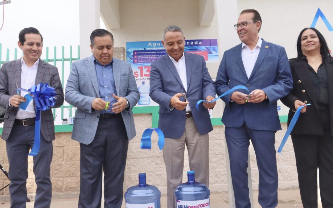 Inaugura JCAS dos plantas purificadoras de agua por ósmosis inversa en la UTCJ