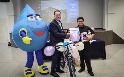 Rinde protesta niño ganador del concurso Director Ejecutivo Infantil por un día 2024 de la JCAS