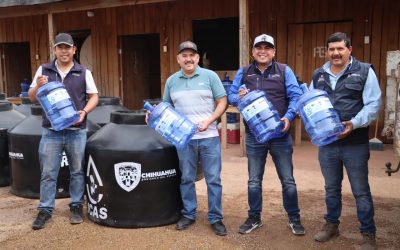 La Junta Central de Agua y Saneamiento envía apoyo al municipio de Moris ante incendios forestales