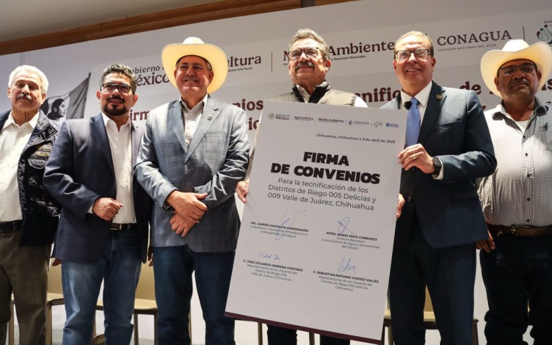 Fortalecen Federación y Estado coordinación para el manejo del agua en Juárez y Delicias