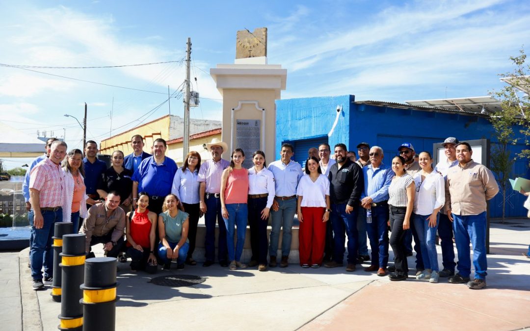 Inauguran obras del Paseo Zaragoza en Meoqui con inversión de 20 millones de pesos 