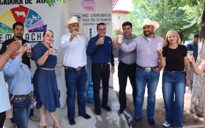 Inaugura JCAS planta de ultrafiltración en Temósachic para garantizar agua limpia y segura