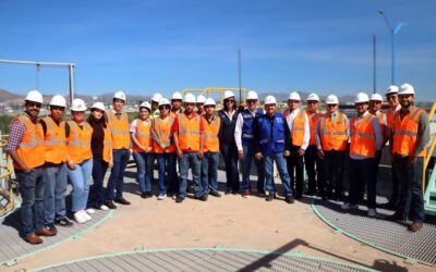 Realiza JCAS recorrido en la PTAR Sur con alumnos de la UTCH como parte del Programa deCultura del Agua