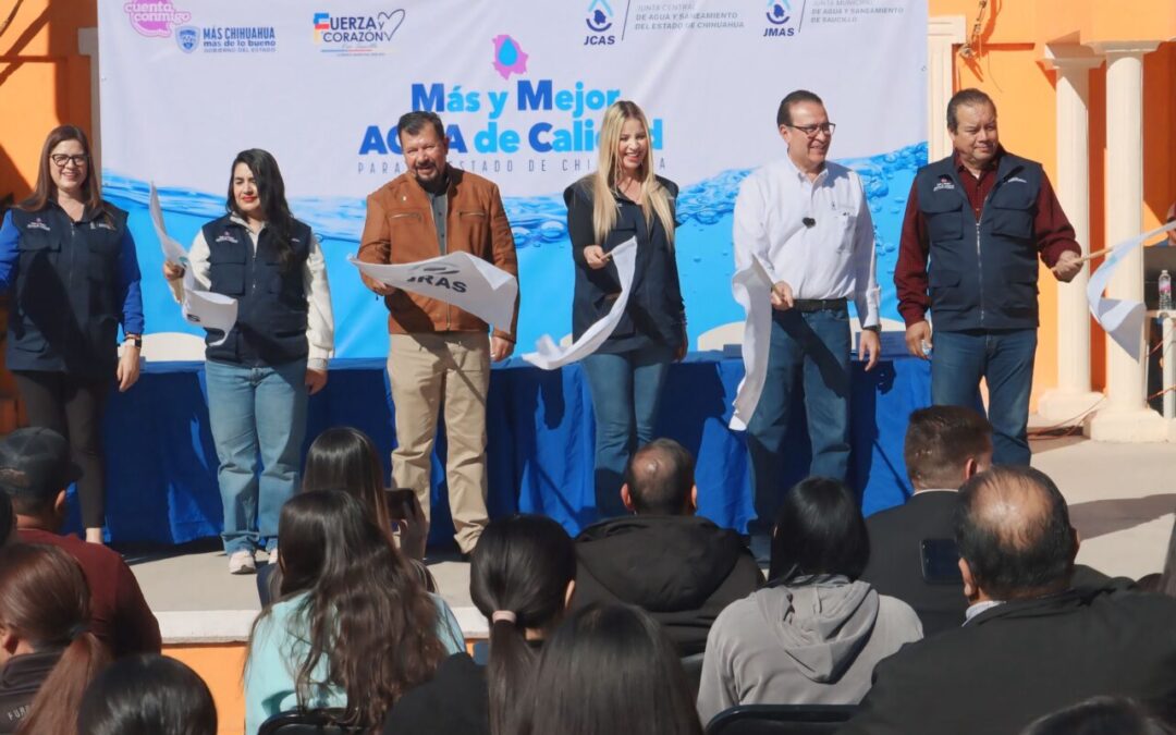Lleva JCAS el programa “Más y Mejor Agua de Calidad” a Saucillo