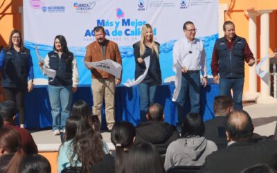 Lleva JCAS el programa “Más y Mejor Agua de Calidad” a Saucillo