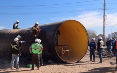 Supervisa Gobierno del Estado avances en el Colector Viñedos y la presa Filtro II