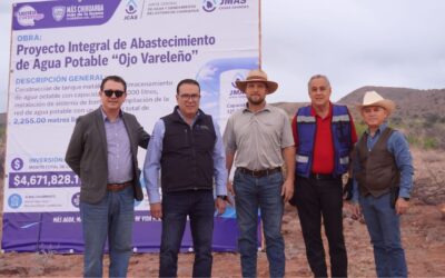 Arrancan JCAS y JMAS Casas Grandes el proyecto integral de abastecimiento de agua potable “Ojo de Valereño”