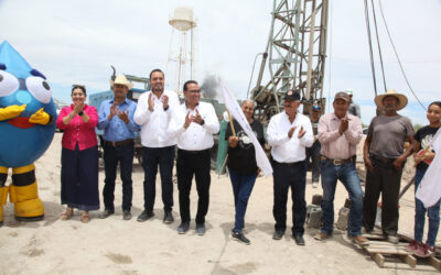 Arrancan JCAS y JMAS Camargo perforación de pozo en Las Cuevas 