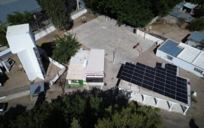 Entrega JCAS y JMAS Meoqui paneles solares y maquinaria en Estación Consuelo
