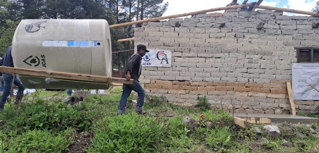 Inician JCAS y Captar instalación de 150 sistemas de captación de agua de lluvia en la Sierra Tarahumara