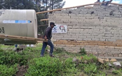 Inician JCAS y Captar instalación de 150 sistemas de captación de agua de lluvia en la Sierra Tarahumara